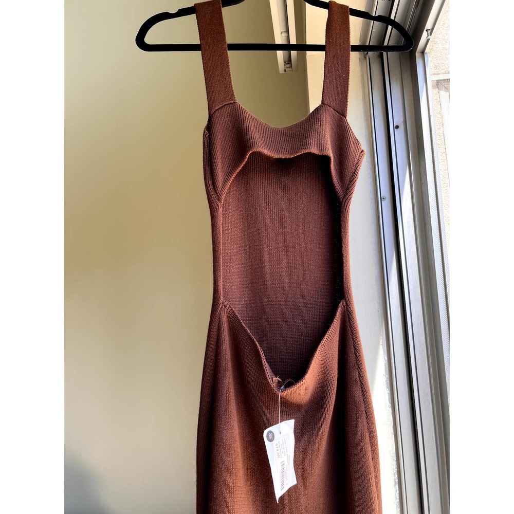 Chocolate Dream Long Knit Dress NEW